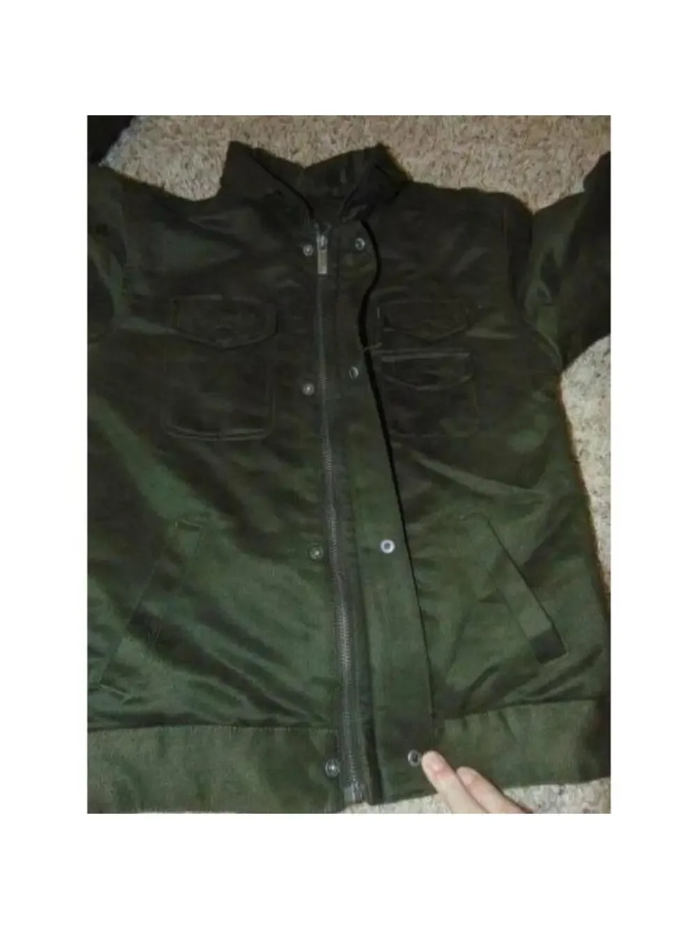 Boys Kenneth Cole Jacket 7 Winter Warm Reaction Olive Green Coat